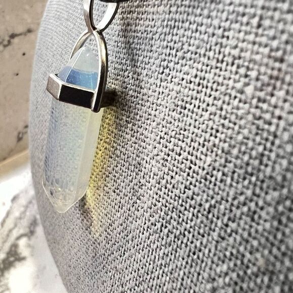 Boho Opalite Crystal Necklace Hexagon‎ Healing Pendant Spiritual Energy Jewelry - Picture 6 of 8